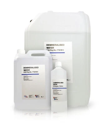 Demineralised Water Pure Chem 100% Ultra Pure Water Multi Listing (White)