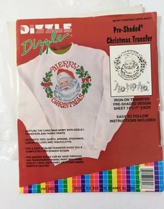 Dizzle Pre-Shaded Christmas Transfer 1991 Merry Christmas Santa 53017 geöffnet - Bild 1 von 3