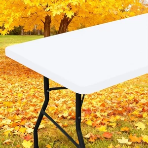 Mantel de picnic rectangular Smiry, impermeable 72" x 30" (rectangular), blanco  - Imagen 1 de 9