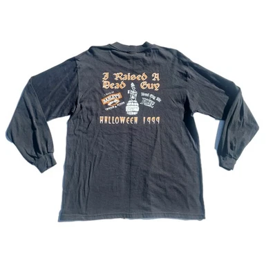 VTG Halloween 1999 "I Raised A Dead Guy" Rogue Ale: Barleys L Long Sleeve Shirt - Image 1 of 4