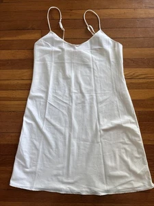 Vassarette Vintage Größe 36 Full Slip Kleid Nylon weiß/elfenbein Stil 10-010 Dessous - Bild 1 von 11