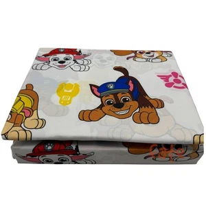 Twin Bed Sheet Set - 3 Piece Set Paw Patrol Marshall Skye Chase Rubble - Picture 1 of 3
