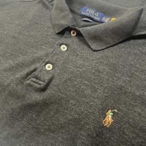 Polo Ralph Lauren Classic Fit Polo Shirt Short Sleeve XXL Flesh Pony Charcoal - Picture 1 of 10