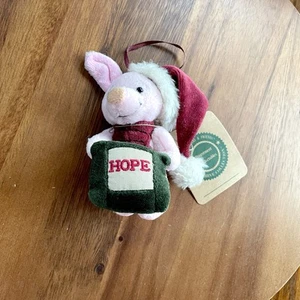 **VTG**NWT** Walt Disney's Piglet w/Hope - Winnie the Pooh - Christmas Ornament - Picture 1 of 9