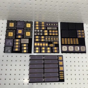 Vintage Ceramic IC Processors Chips Collection Gold Pcs from 70-80’s (my lot 7) - Afbeelding 1 van 10