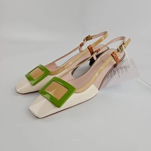 ROGER VIVIER Belle Vivier Multicolor Patent Leather 45mm Pumps New & Authentic - Picture 1 of 12