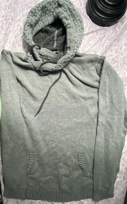 Moletom com capuz de carbono XXL masculino malha - Imagem 1 de 4