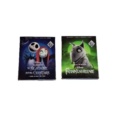 Blu-ray FrankenWeenie & The Nightmare Before Christmas Disney Movie Club Sealed - Image 1 of 4