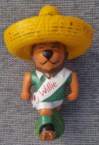 Fussball WM  1970 MEXICO Maskottchen WILLIE Plastik ca. 18 cm sehr SELTEN - Bild 1 von 6