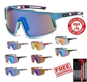 Gafas de sol deportivas de gran tamaño XLoop envolventes para exteriores protección UV para hombres mujeres - Imagen 1 de 10