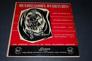 Mendelssohn Overtures~Carl Schuricht~Vienna Philharmonic Orchestra~FAST SHIPPING - Imagen 1 de 2