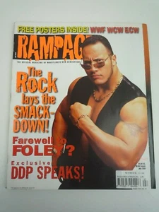 REVISTA DE LUCHA LIBRE RAMPAGE JULIO 2000 CON PÓSTER DESPLEGABLE GIGANTE TORRIE WILSON - Imagen 1 de 5