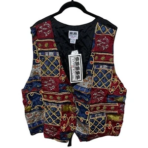 After All Plus by Argee Size 24W Women's Embroidered Patchwork Vest 100% Rayon M - Picture 1 of 7