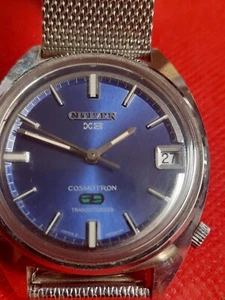 Rare !!!! CITIZEN COSMOTRON 4-480121 Y Mens Watch Mesh Bracelet _3093 - Picture 1 of 12