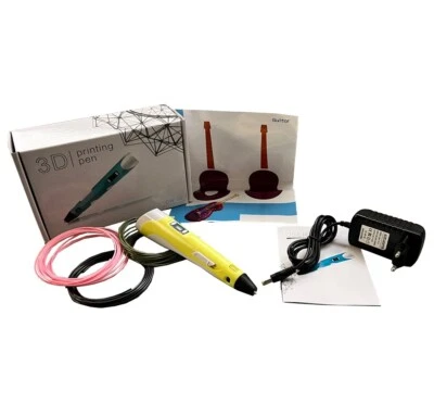 PENNA 3D PER DISEGNI TRIDIMENSIONALI STAMPA STEREOSCOPICA CON SET FILAMENTI NEW - Imagen 1 de 4