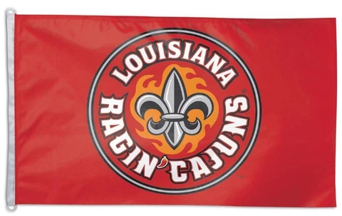 Louisiana Ragin Cajuns Red Banner Flag NEW 3x5 Feet Free Shipping! Cover
