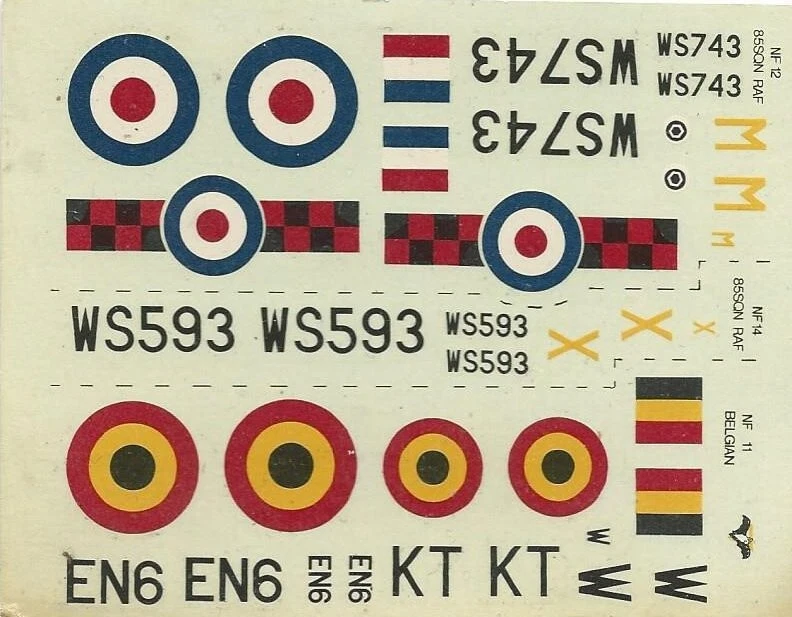 ARMSTRONG WITHW. METEOR NF.11/12/14 1/72 DECALS DA KIT MATCHBOX 101x79mm - LEGGI - Immagine 1 di 1