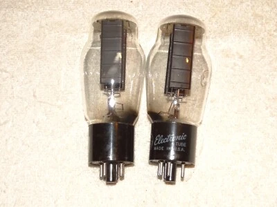 2 x 5U4g G.E. Tubos*placas acanaladas*D-Getter*par probado fuerte*#8 Foto 1 de 4