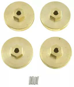Apex RC Products Axial SCX24 6,4 g 4 mm adattatore esagonale ruota ottone set di 4 SCX24-04 - Foto 1 di 4