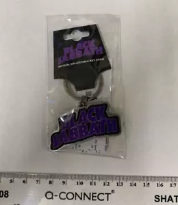 BLACK SABBATH CLASSIC PURPLE LOGO QUALITY METAL KEY RING OFFICIALLY LICENSED - Imagen 1 de 6