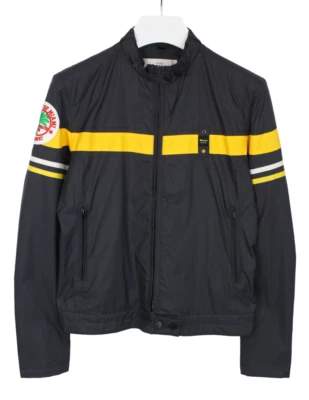 BLAUER  Jacket Women's XL Mock Neck Black Lined Zipped Cuffs Pockets - Image 1 of 4