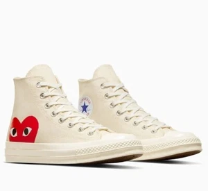 Converse x Comme des Garçons PLAY Chuck 70 High Top Sneakers/Shoes - Picture 1 of 16