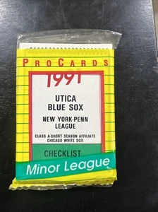 1991 UTICA BLUE SOX TEAM SET - PROCARDS NEW YORK PENN LEAGUE WHITESOX - Picture 1 of 2