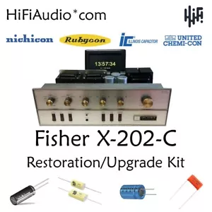 Fisher X202C Amp Verstärker Röhre Restauration Reparatur Upgrade Rebuild FULL Kit - Bild 1 von 11