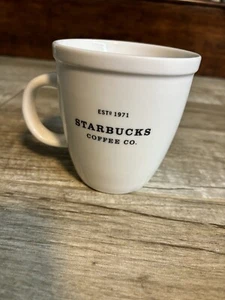 2002 Starbucks Barista Abbey White 12 Oz Coffee Mug Starbucks Coffee Co Est 1971 - Picture 1 of 3