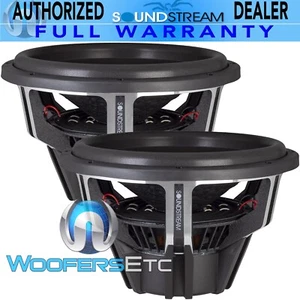 2 SOUNDSTREAM RESERVE RSW.154 15" 2600W DUAL 4-OHM CAR SUBWOOFERS BASS SPEAKERS - Picture 1 of 6