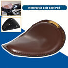 Motor Brown PU Leather Rivet Solo Driver Seat For Harley Road King Softail FXST