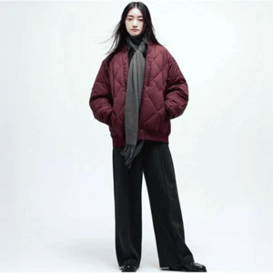 Uniqlo White Mountaineering Recycled Hybrid Down Jacket size L from Japan RED!!! - Picture 1 of 6