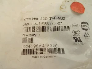 Harting HAN32B-gs-R-M32 Connector/Connectors - Picture 1 of 2