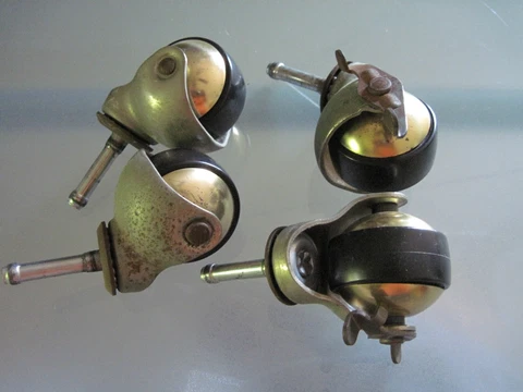 Vintage Furniture or Bed Wheel Caster Set of 4 Cover