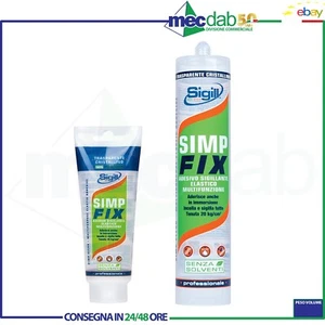 Adesivo Sigillante Elastico Trasparente Multifunzione Sigill Simp Fix - Foto 1 di 5