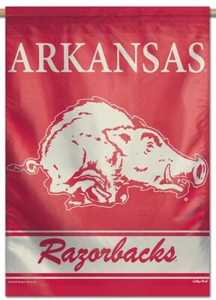 ARKANSAS RAZORBACKS Retro-1950s-Style Official NCAA Team Logo 28x40 WALL BANNER - Picture 1 of 1