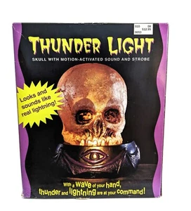 NEW Vintage Halloween The Paper Magic Group Thunder Light Skull w/ Lightning - Picture 1 of 4