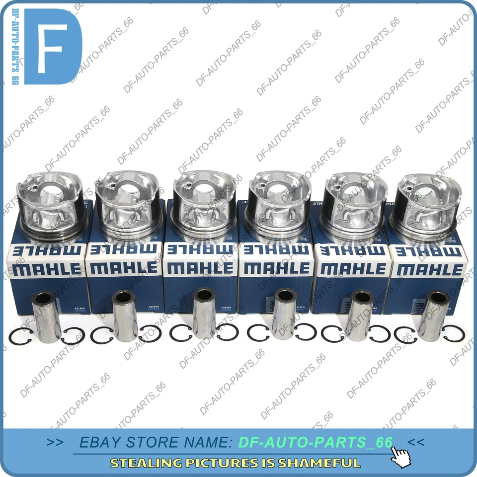 Juego de 6 anillos de pistón MAHLE Φ83,01+0,5 mm para VW Touareg Audi A4 A6 Q7 3,0T diésel Foto 1 de 4
