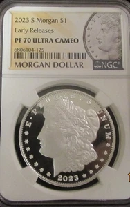 2023-S Morgan Silver Dollar NGC PR-70 Ultra Cameo -Perfect! - Picture 1 of 4