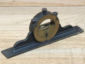1867 PATENT 6" DAVIS LEVEL & TOOL Co. MANTELUHR NEIGUNGSMESSER WASSERWAAGE - ANTIK - Bild 1 von 4