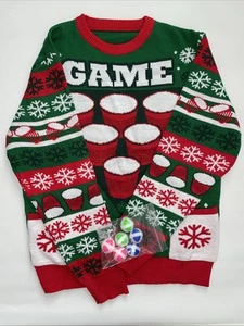 Suéter Mujer Cheer Pong Juego Talla Pequeña, Suéter Feo - Imagen 1 de 6