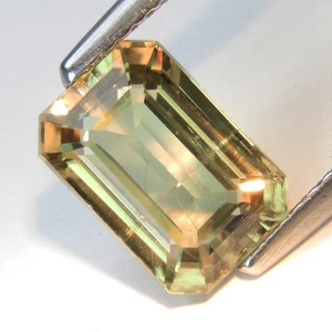 3.15Cts Tremendous Turkey Natural Color Change Diaspore 10x6.7mm Emerald Cut Gem - Picture 1 of 8