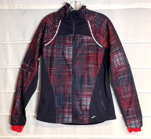 Chaqueta de Correr Brooks para Mujer Shelter Technology Roja Azul Forrada de Vellón L EC! - Imagen 1 de 11