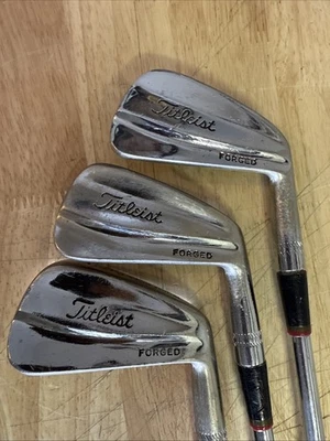Vintage Titleist Forged Tour Model Irons 4,5,6 Right Handed Stiff Steel Shafts - Image 1 of 4