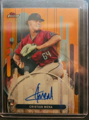 2025 Topps Finest Cristian Mena /25 Auto - Image 1 of 2
