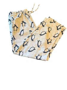 Hanna Andersson M Penguin Print Pajama Pants Oeko-Tex Certified White & Black - Picture 1 of 4