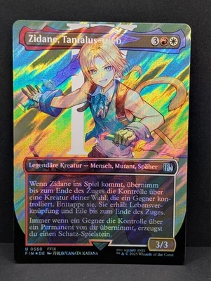 Zidane, Tantalus Thief SURGE FOIL Final Fantasy 9 FFIX MTG Magic GERMAN NM - Image 1 of 2