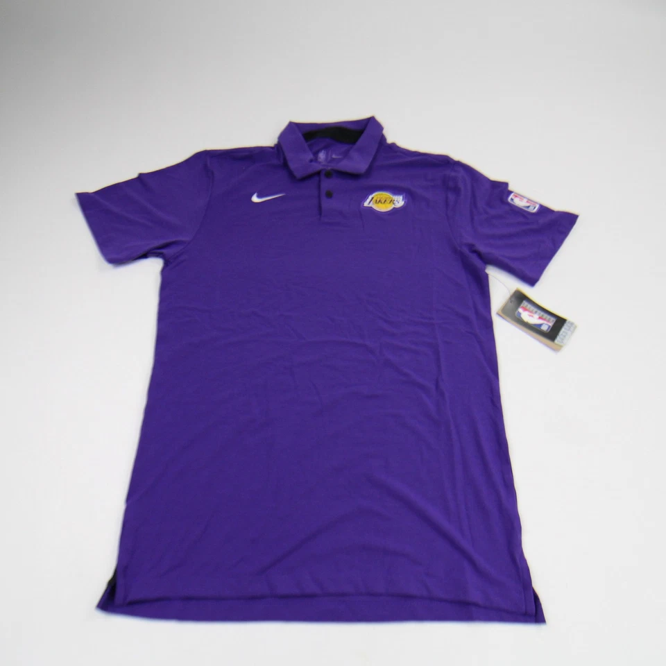 Los Angeles Lakers Nike NBA Authentics Dri-Fit Polo Men's Purple New - Image 1 of 1