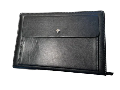 Vintage Standard  Black Memo Date Book Unused over 300 Pages 8.5 x 6 x 1 - Image 1 of 4