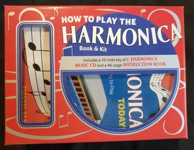 Swan Harmonica, libro de instrucciones y CD David Harp, en caja. Kit de aprendizaje Foto 1 de 4